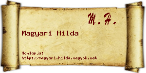 Magyari Hilda névjegykártya